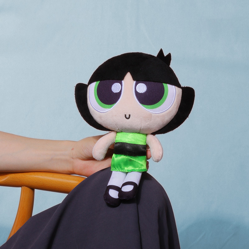 Flying Girls Cute Doll Plush Toy Keychain Pendant Cartoon Powerpuff Figurines Dolls Birthday Wholesale in Stock
