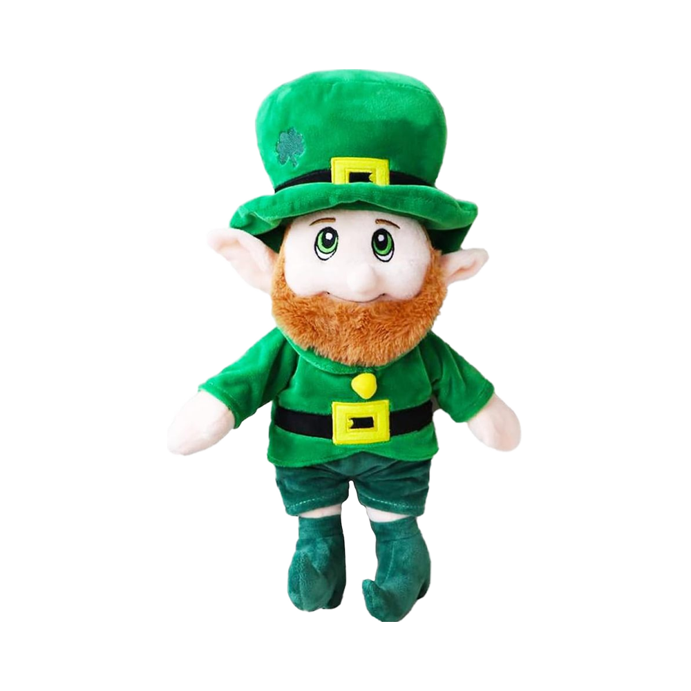 16 Inches St. Patrick's Day Leprechaun Plush Doll Toy Cotton Material Figure Toys for Kids and Decorations